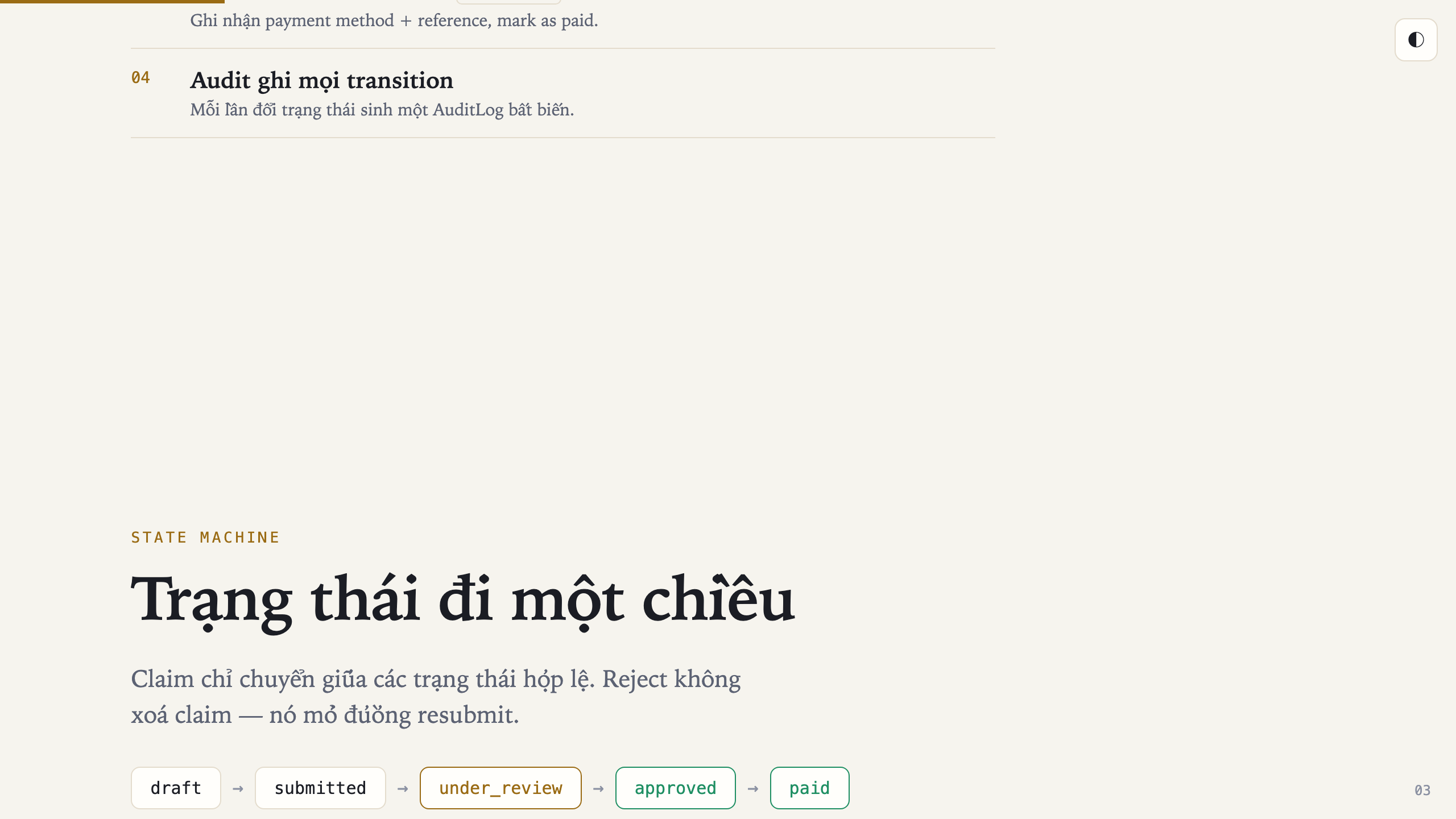 Slide state machine cùng deck ở light theme